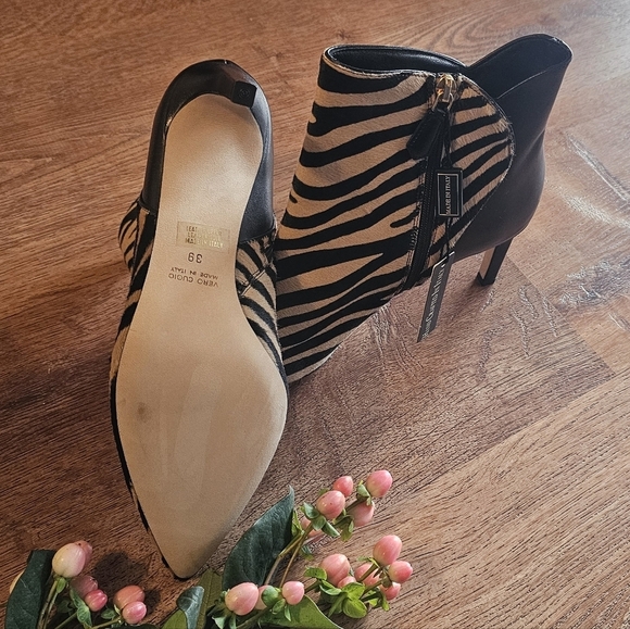Italian Leather Booties Size 8.5 - Picture 3 of 7
